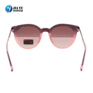 High Fashion Blue Mirror Tortoise Round lenses Cat Eye Sunglasses For Ladies